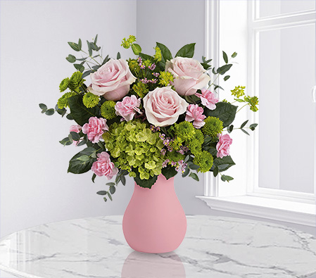 Delicate Pink Garden Bouquet