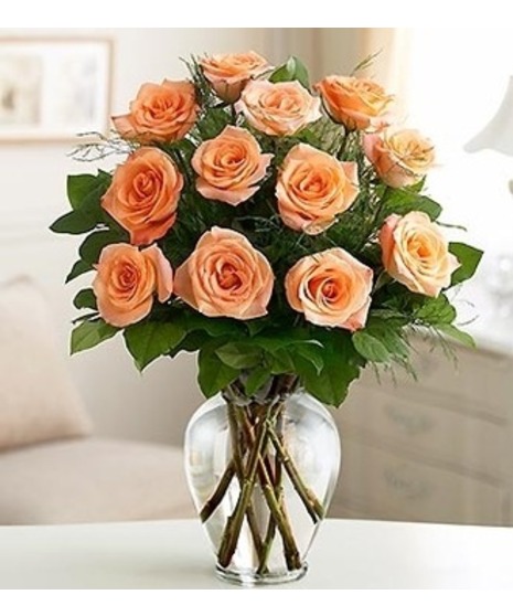 Peach Rose Bouquet