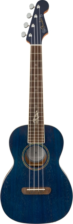 Dhani Harrison Ukulele - Sapphire Blue Transparent