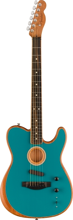 Limited Edition American Acoustasonic® Telecaster®, Channel-Bound Neck, Ocean Turquiose - 