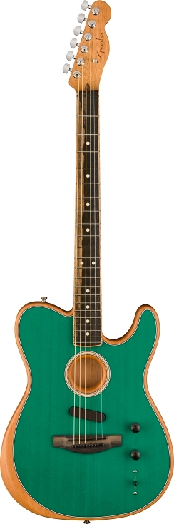 Limited Edition American Acoustasonic® Telecaster®, Channel-Bound Neck, Aqua Teal - 