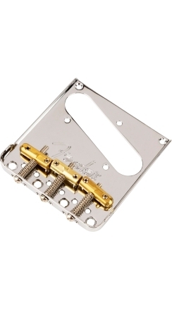 3-Saddle Top-Load/String-Through Tele® Bridge with Compensated Brass "Bullet" Saddles - 