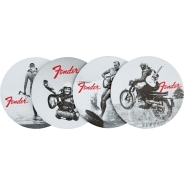 Fender™ Vintage Ads 4-Pk Coaster Set - 