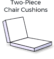 Select a Custom Dual Fold (Two-Piece Chair) Boat Cushion