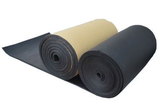 NBR foam rubber sheets for heat and sound insulation