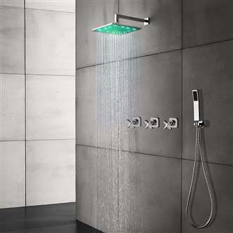 LED Color Changing Shower Head - Shower Head Sizes 8", 10" and 12"