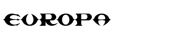 Europa font preview