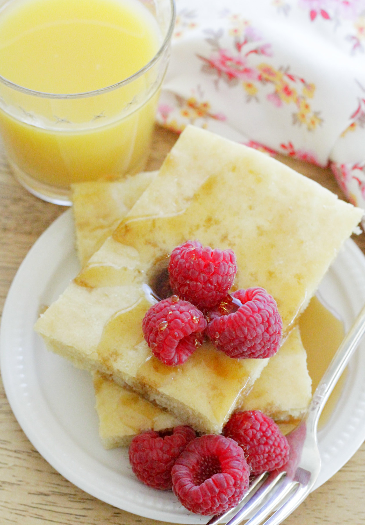 sheet pan pancake breakfast