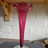 cranberry glass vase for sale