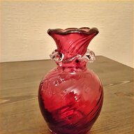 cranberry glass vase for sale