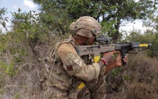 British soldiers train in Kenya