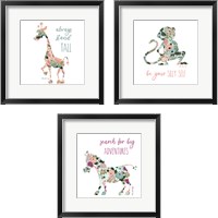 Framed 'Always Stand Tall 3 Piece Framed Art Print Set' border=