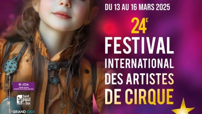 L'affiche officielle 2025 du Festival International des Artistes de Cirque