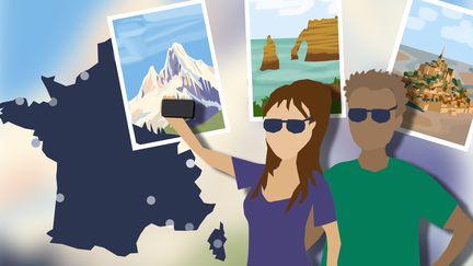 Avant l'arrivée de l'été, franceinfo dresse une liste non-exhaustive des sites qui risque de souffrir du surtourisme pendant l'été. (STEPHANIE BERLU / RADIO FRANCE)