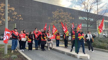 Cinq syndicats appellent à la grève illimitée à partir de ce vendredi 7 février chez Lidl. (Maxime Meuneveaux FTV)