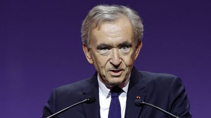 Le patron de LVMH, Bernard Arnault, à Paris, le 10 octobre 2024. (GEOFFROY VAN DER HASSELT / AFP)