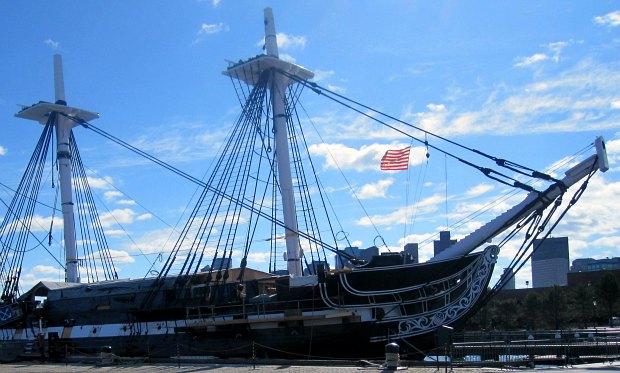 Boston USS Constitution sunshine