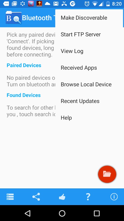 Bluetooth File Explorer
2