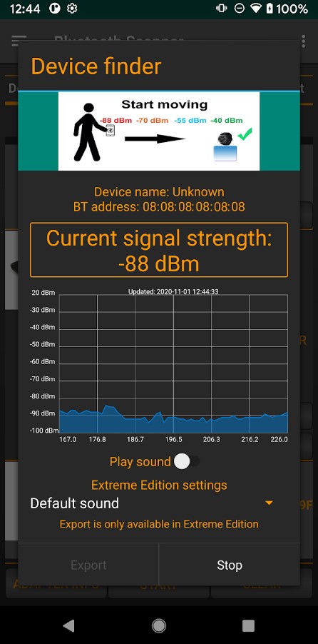 Bluetooth Finder, Scanner Pair
2