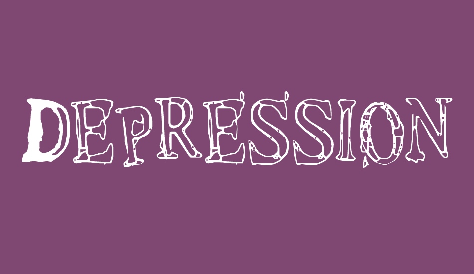 Depressionist v1.0 free font