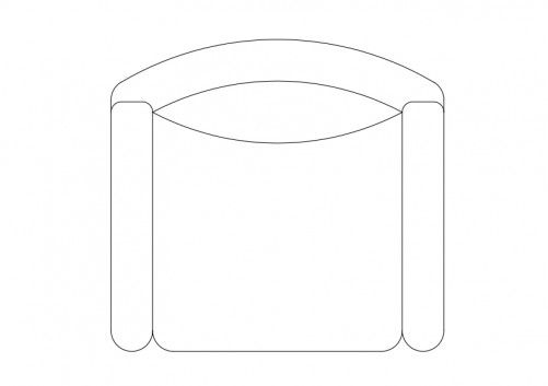 Stool top view | FREE AUTOCAD BLOCKS