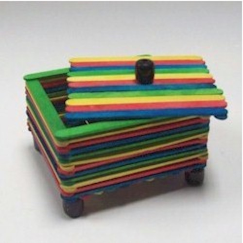 Craft Stick Trinket Box