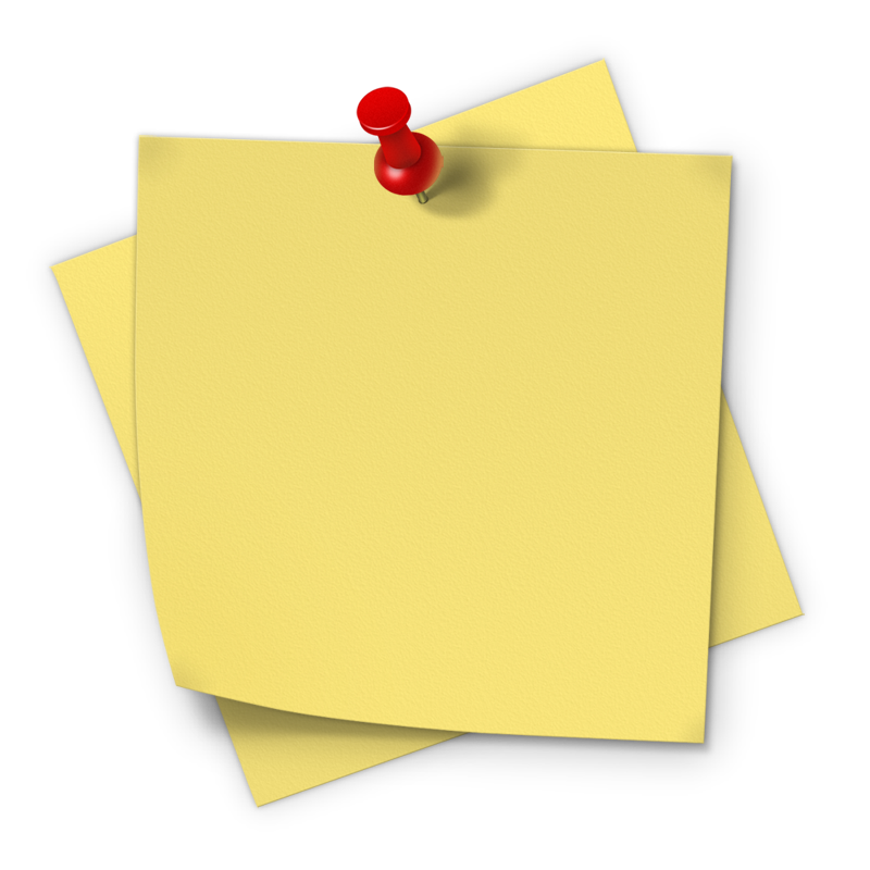 post note png cliparts #16795