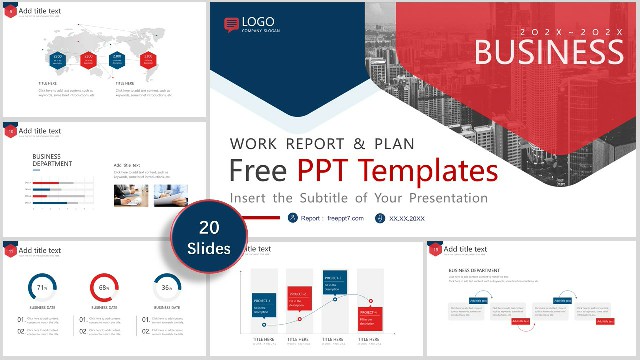 <strong>Professional Blue and Red Business PowerPoint Templates</strong>