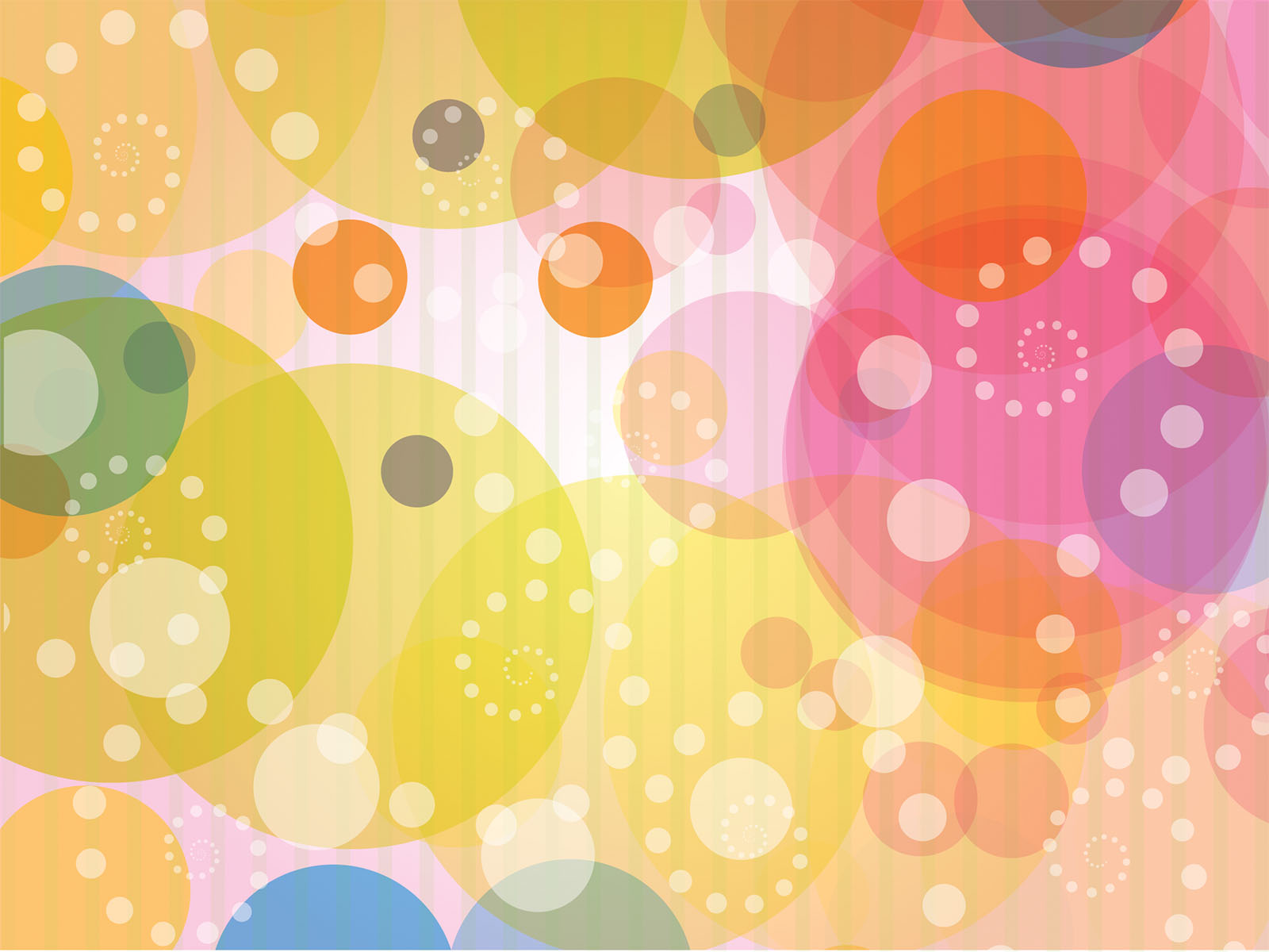 Yellow With Colorful Circles Powerpoint Templates - Pattern - Free PPT  Backgrounds and Templates