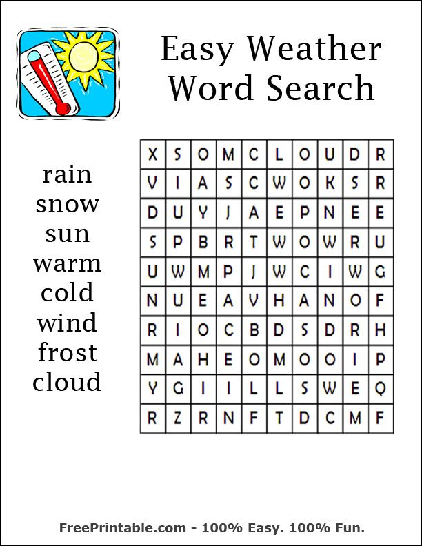 Large Print Word Search Puzzles For Seniors Printable