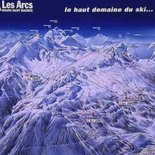 Trail map Les Arcs