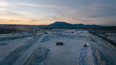 Image of a construction site with autonomous vehicles