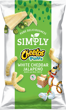 Simply CHEETOS® Puffs White Cheddar Jalapeno Cheese Flavored Snacks