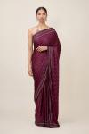 Mulberry Satin Saree