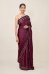 Mulberry Satin Saree