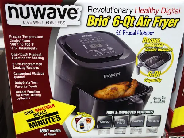 nuwave brio 6 qt air fryer recipes