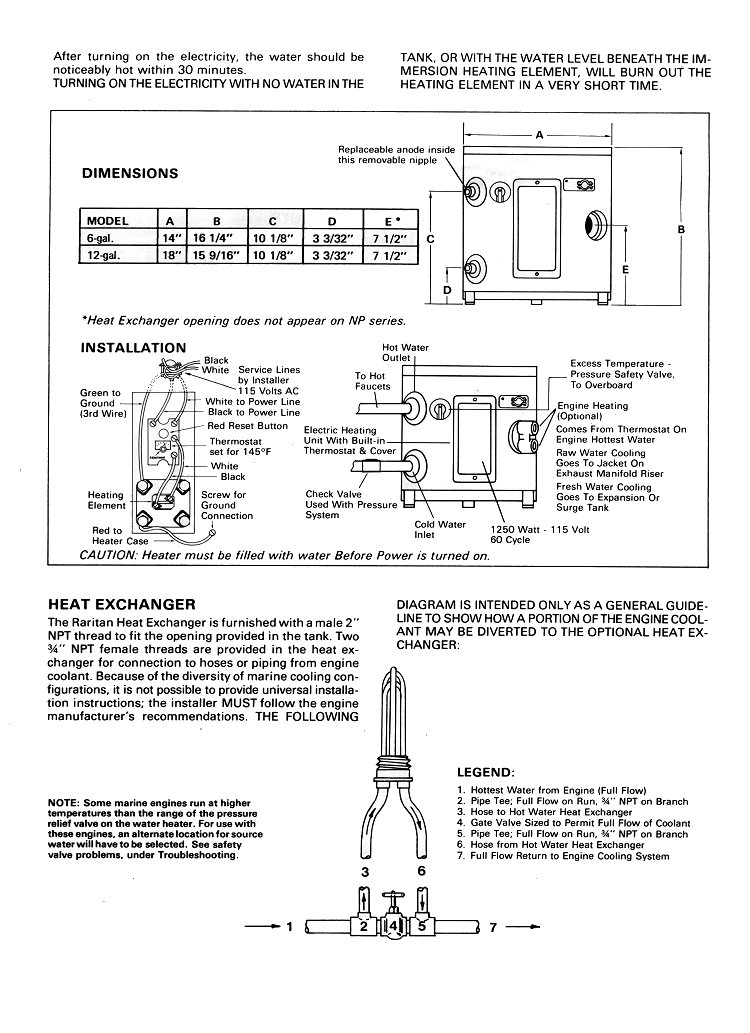 Raritan Water Heater