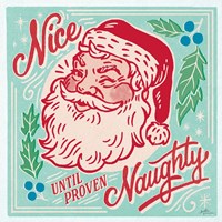 Naughty and Nice II Bright Framed Print