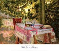 Table Set in a Garden Fine Art Print