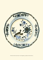 Blue & White Porcelain Plate IV Fine Art Print