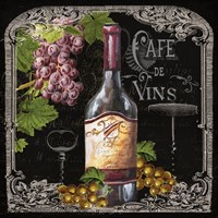 Cafe de Vins Wine I Fine Art Print