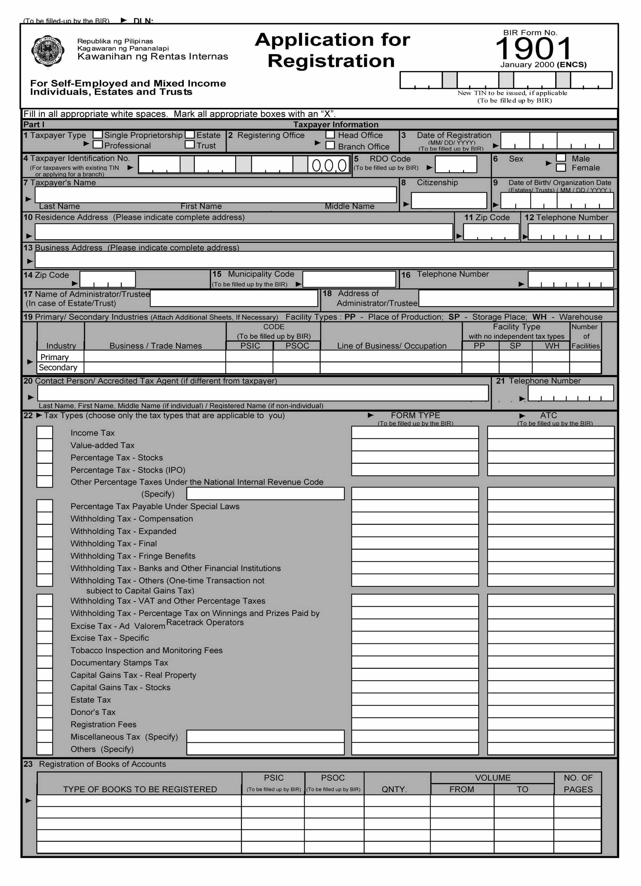 Bir Form Fill Online Printable Fillable Blank Pdffill - vrogue.co