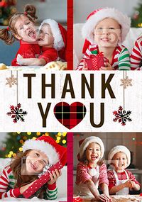 Tap to view Thank You Festive Multi Photo Xmas Card