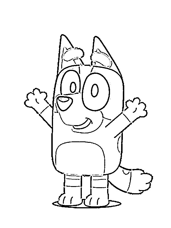 Bingo Heeler De Bluey Para Colorear Imprimir E Dibujar Coloringonly Com ...