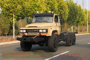 Dongfeng EQ2100 six-wheel-drive off-road chassis – 6×6 pointed EQ245 troop-carrying truck chassis for export – long head 190 hp military vehicle special conversion