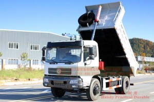 Dongfeng 4*2 Dump Truck Flat Head White Color Off-road