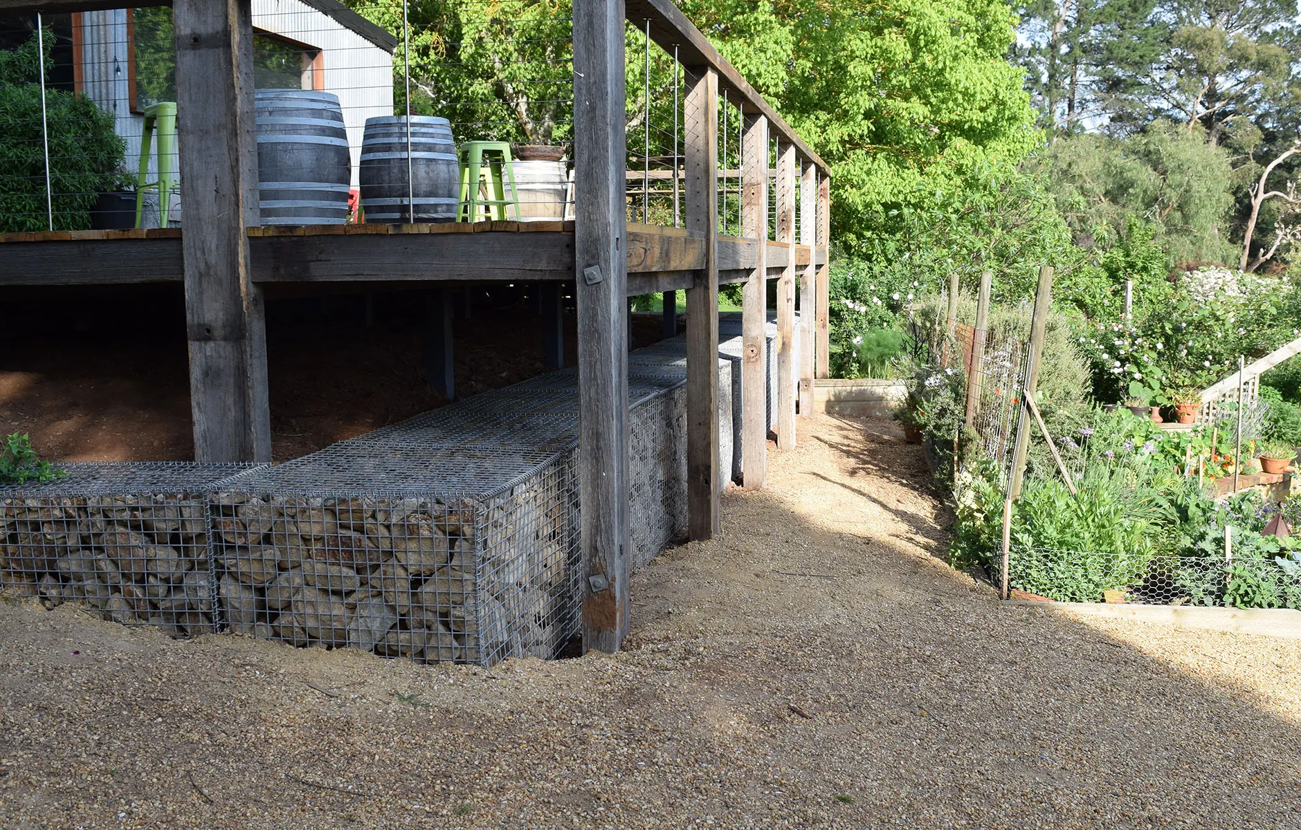 Rock Cages for Retaining Walls