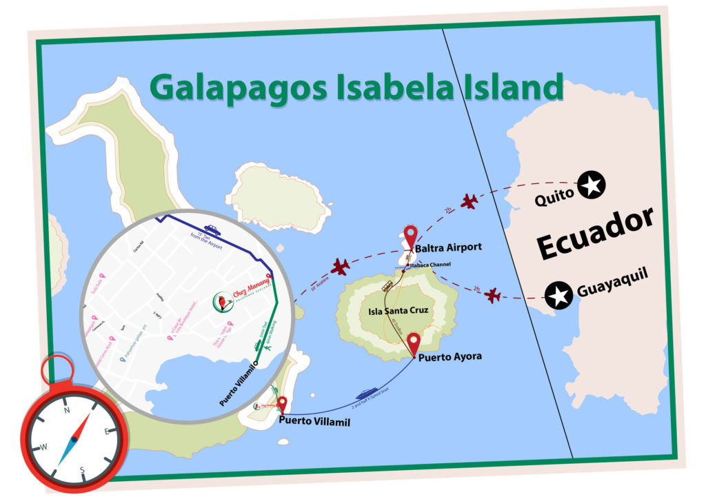 Isabela Island World Map