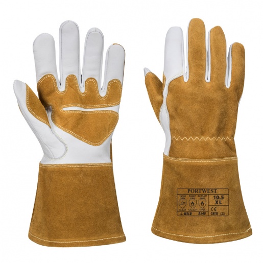 Portwest A540 Heavy Duty Leather Gauntlet Gardening Gloves