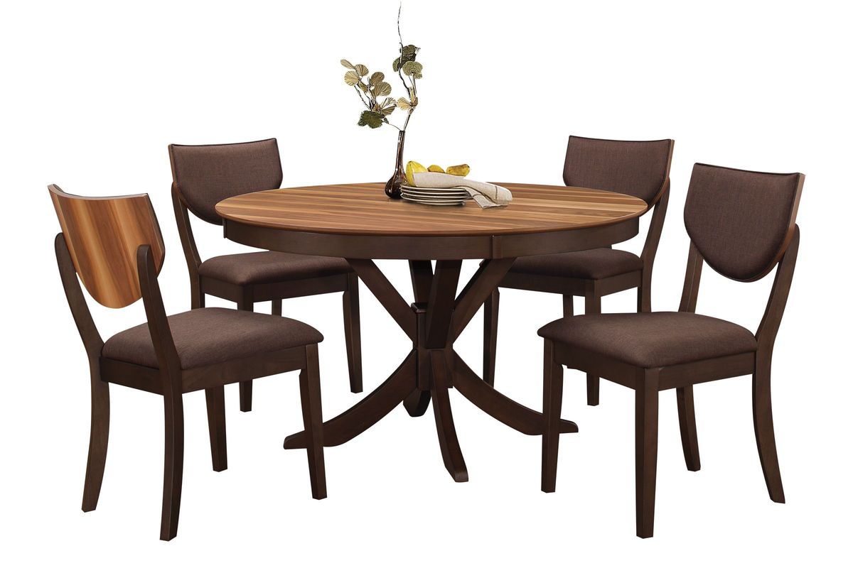 Turner Round Dining Table 4 Side Chairs